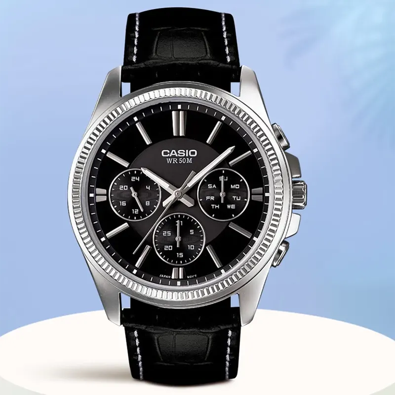 Casio Enticer MTP-1375L-1AV Black Dial Men's Watch